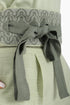 Embroidered linen belt